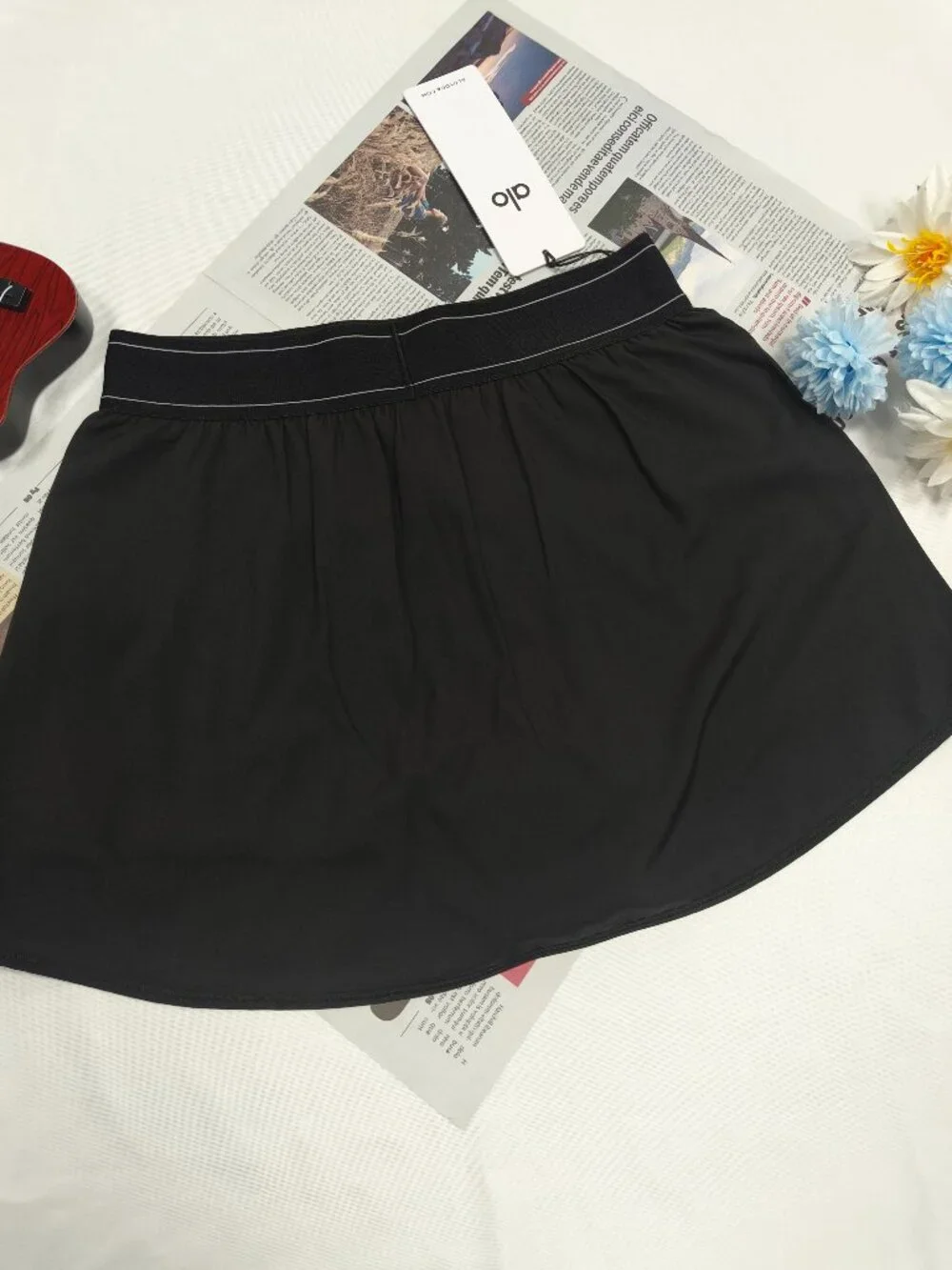 Alo Yoga Popular Tennis Y2K Skirt Black 👧🏻 Girl Crush, Hot selling 🔥